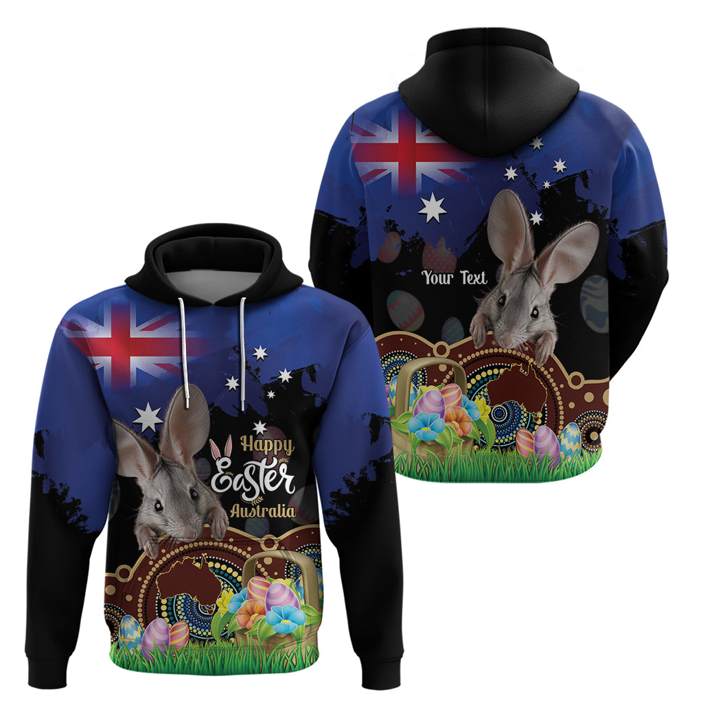 Personalised Australia Easter Day Hoodie Aussie Bilby Aboriginal Art - Vibe Hoodie Shop