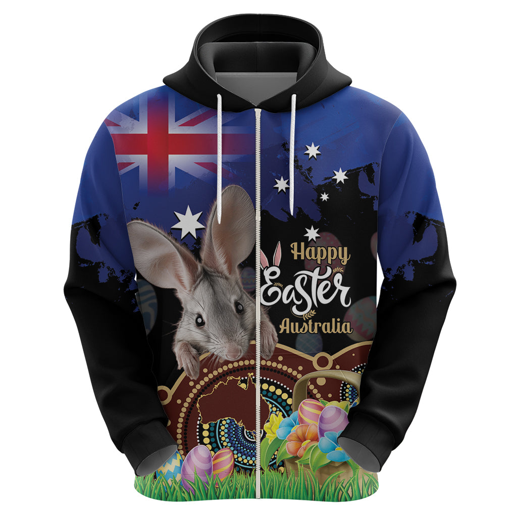 Personalised Australia Easter Day Hoodie Aussie Bilby Aboriginal Art - Vibe Hoodie Shop