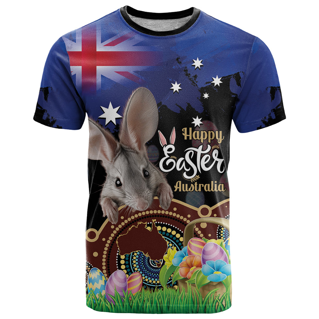 Personalised Australia Easter Day T Shirt Aussie Bilby Aboriginal Art - Vibe Hoodie Shop