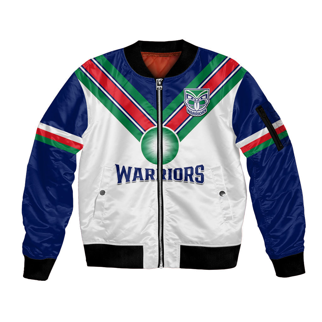personalised-warriors-rugby-sleeve-zip-bomber-jacket-new-zealand-sporty-white-style