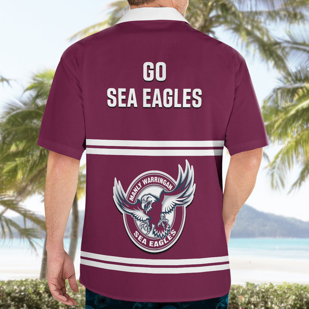 Sea Eagles Rugby 1946 Hawaiian Shirt Manly Warringah Maroon Sporty Style - Vibe Hoodie Shop