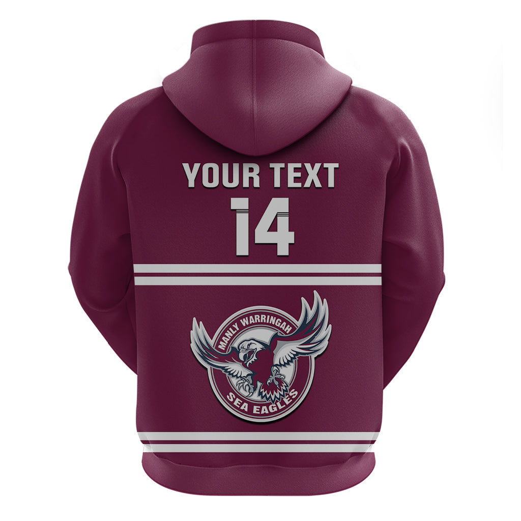 Personalised Sea Eagles Rugby 1946 Hoodie Manly Warringah Maroon Sporty Style - Vibe Hoodie Shop