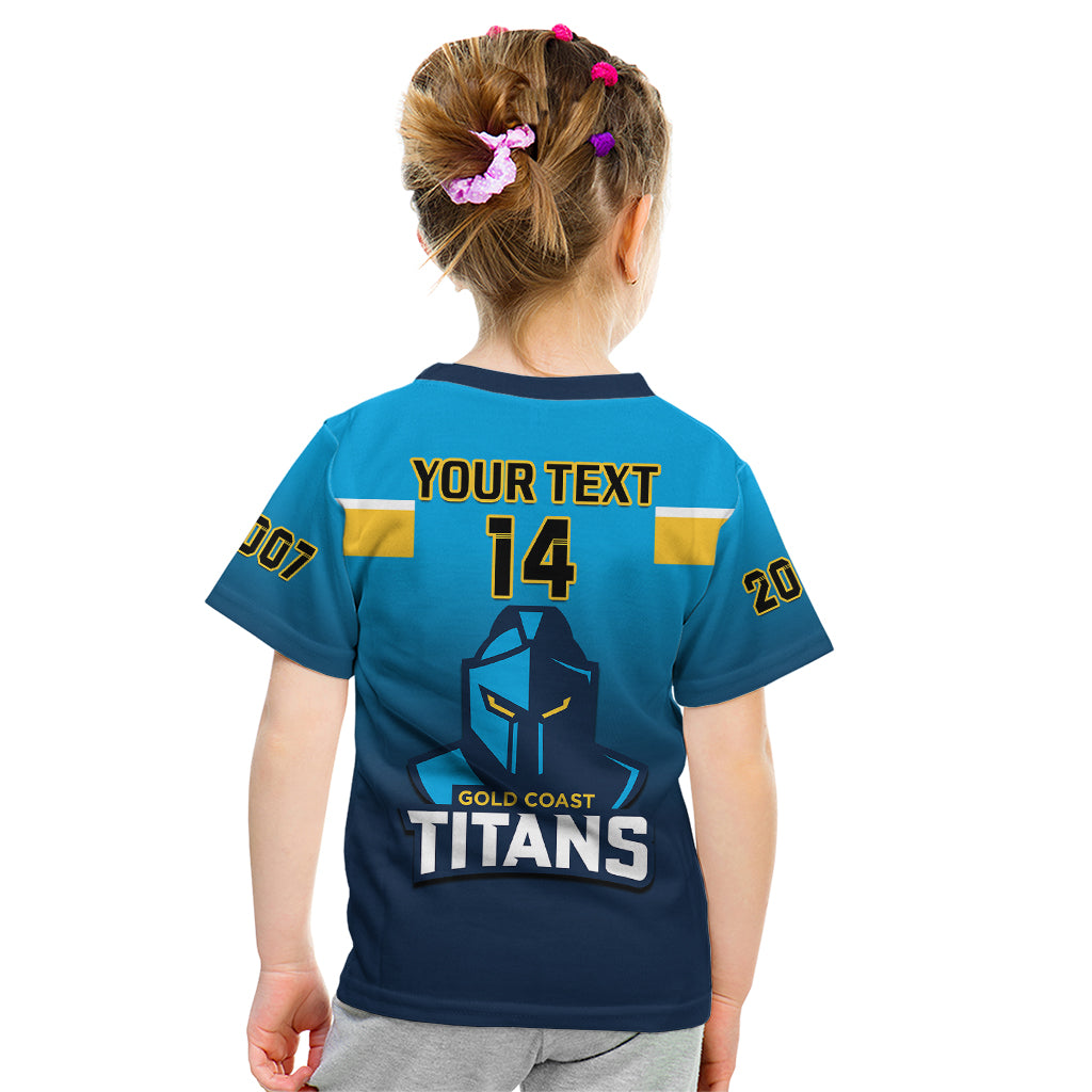 Personalised Titans Rugby Kid T Shirt Gold Coast 2007 Sporty Style - Vibe Hoodie Shop