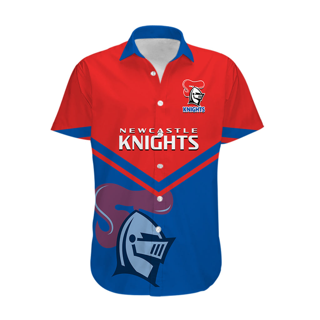 Newcastle Knights Rugby Hawaiian Shirt Novocastrians Sporty Style - Vibe Hoodie Shop