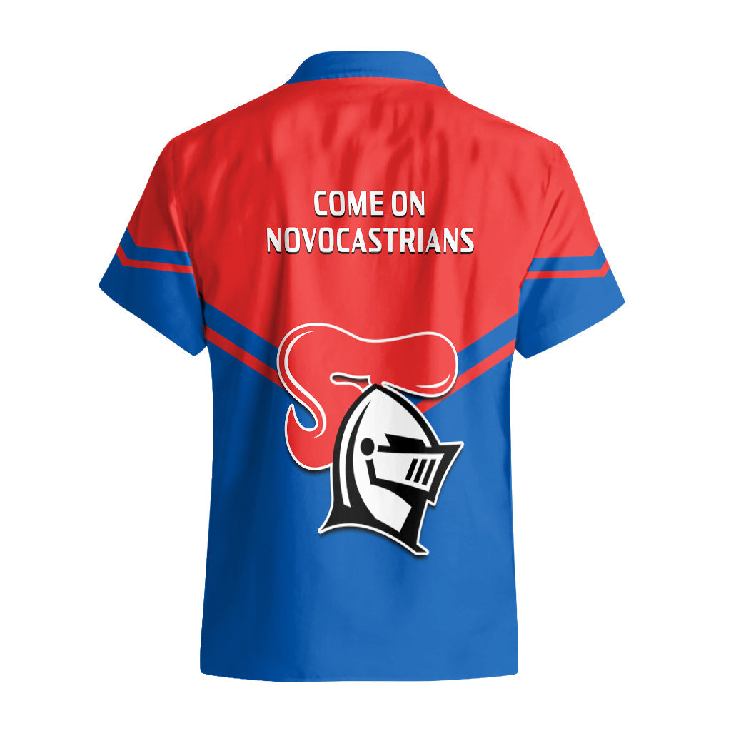 Newcastle Knights Rugby Hawaiian Shirt Novocastrians Sporty Style - Vibe Hoodie Shop