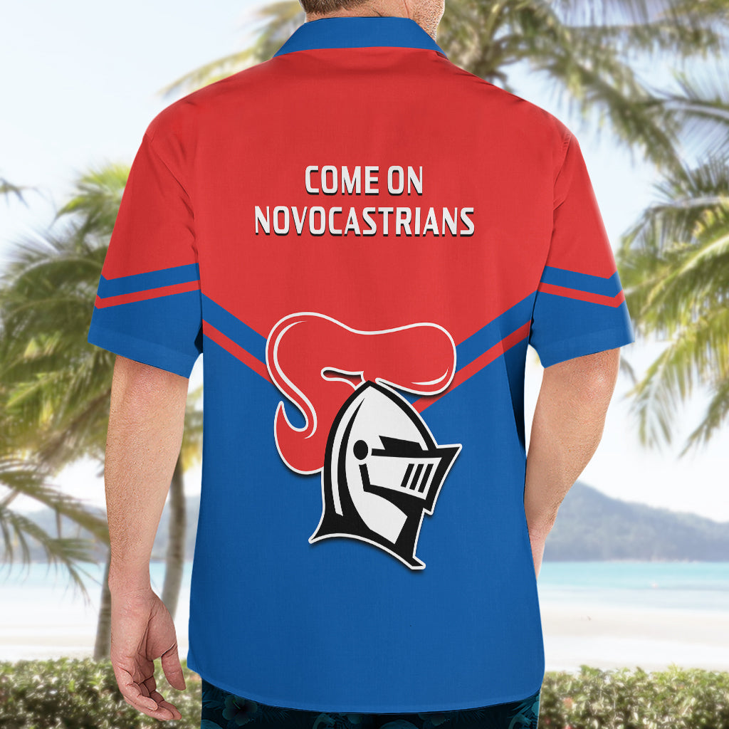 Newcastle Knights Rugby Hawaiian Shirt Novocastrians Sporty Style - Vibe Hoodie Shop