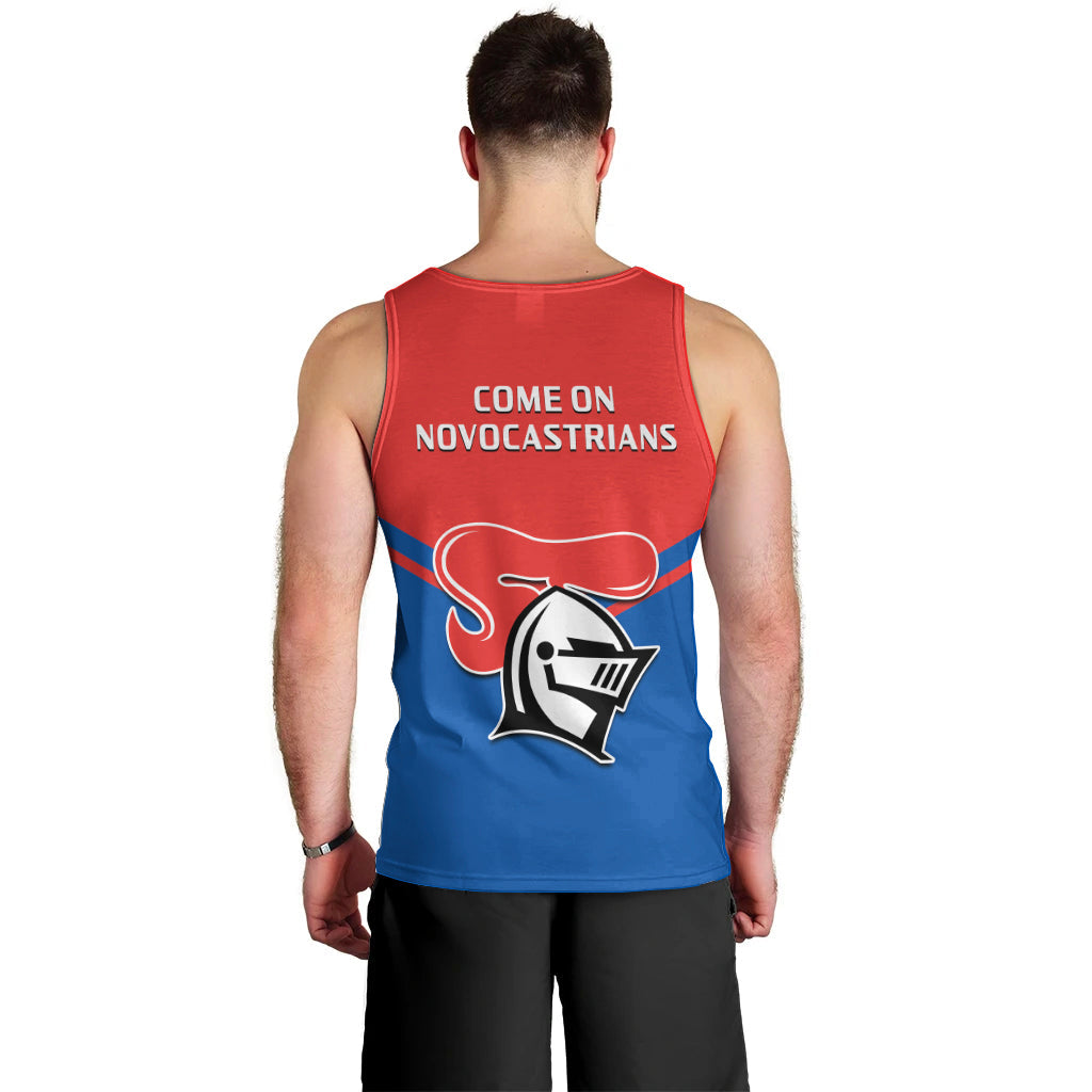 Newcastle Knights Rugby Men Tank Top Novocastrians Sporty Style - Vibe Hoodie Shop