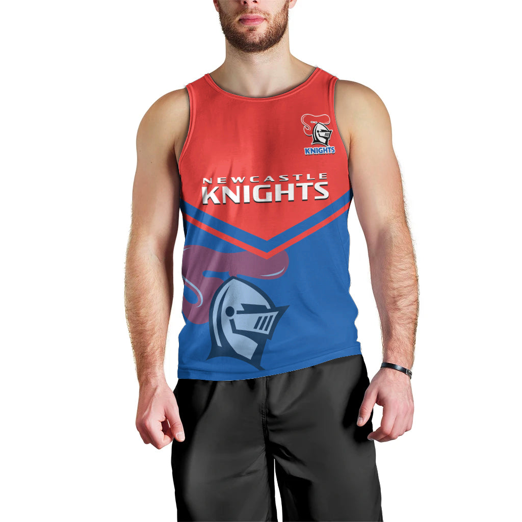 Newcastle Knights Rugby Men Tank Top Novocastrians Sporty Style - Vibe Hoodie Shop