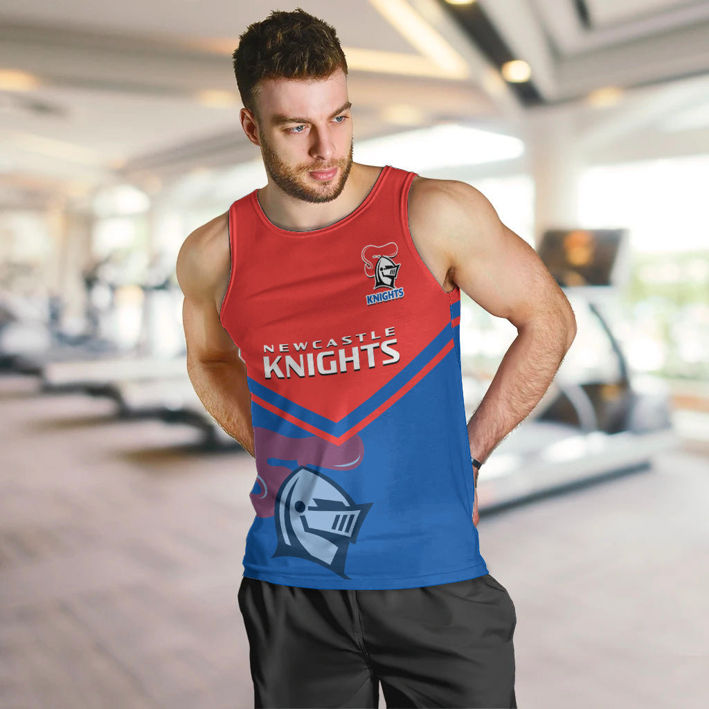 Newcastle Knights Rugby Men Tank Top Novocastrians Sporty Style - Vibe Hoodie Shop