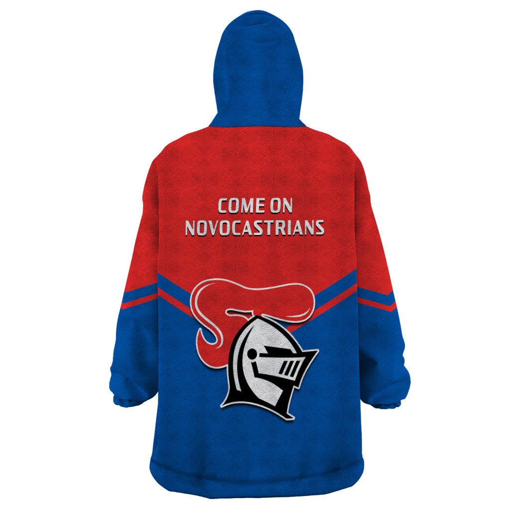 Newcastle Knights Rugby Wearable Blanket Hoodie Novocastrians Sporty Style - Vibe Hoodie Shop