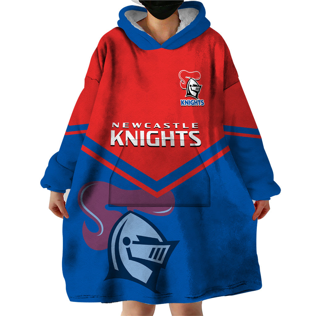 Newcastle Knights Rugby Wearable Blanket Hoodie Novocastrians Sporty Style - Vibe Hoodie Shop