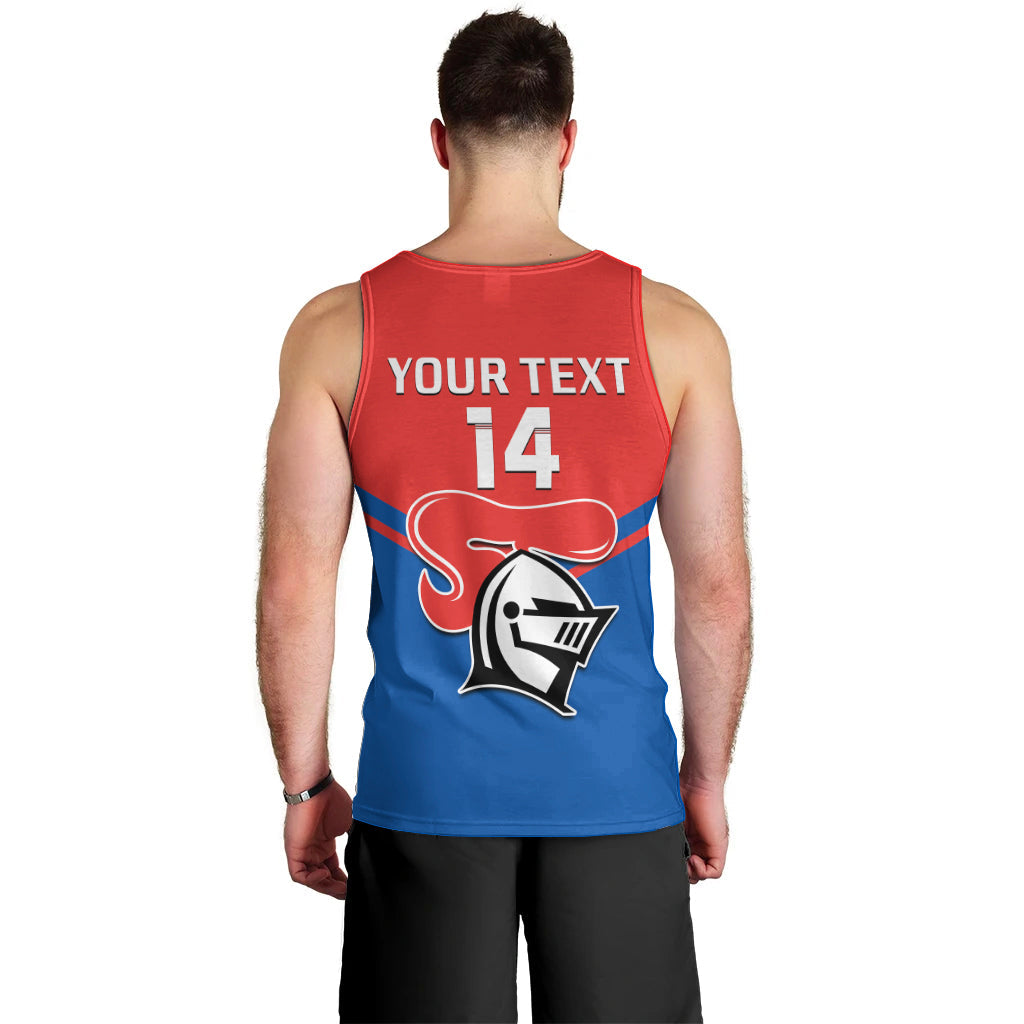 Personalised Newcastle Knights Rugby Men Tank Top Novocastrians Sporty Style - Vibe Hoodie Shop