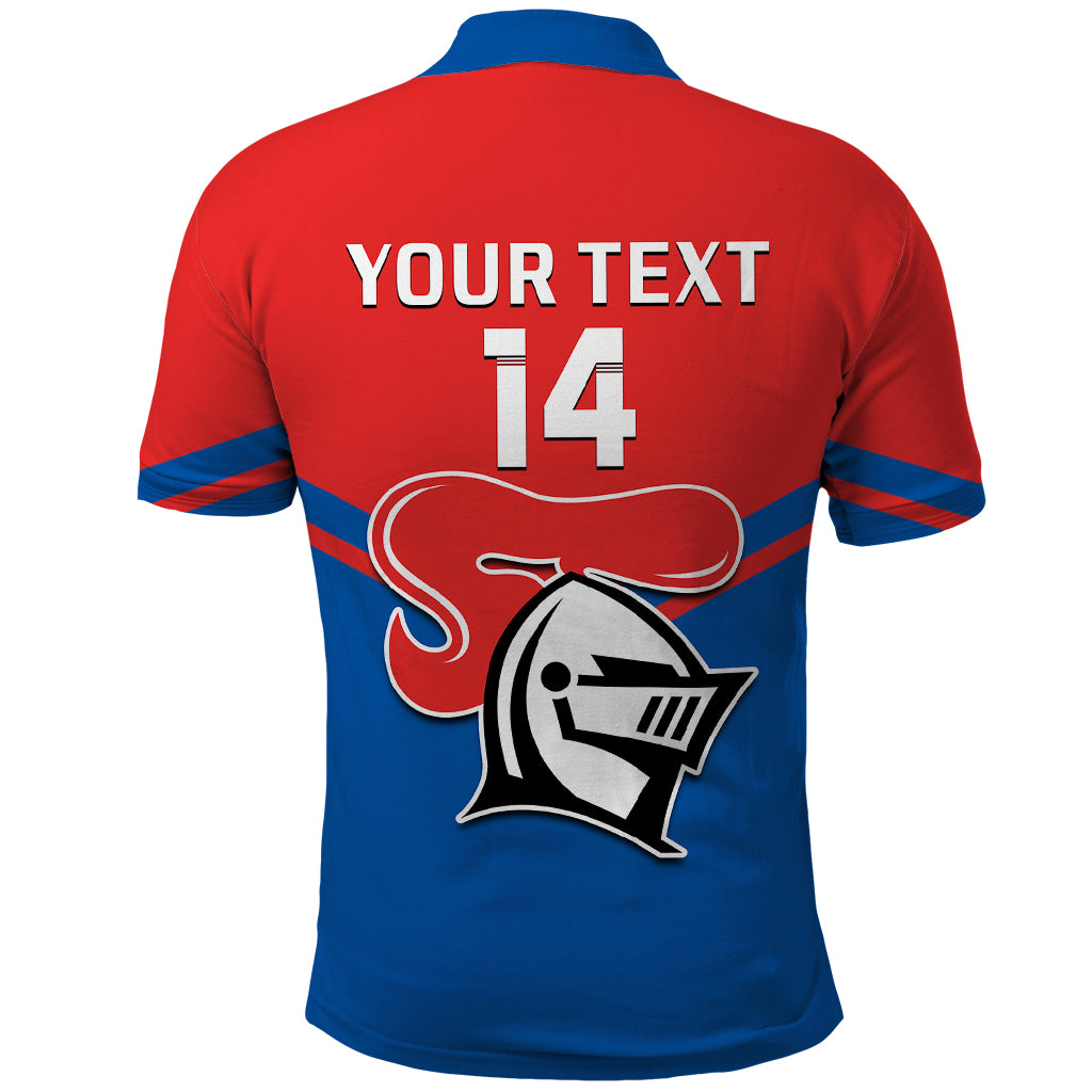 Personalised Newcastle Knights Rugby Polo Shirt Novocastrians Sporty Style - Vibe Hoodie Shop