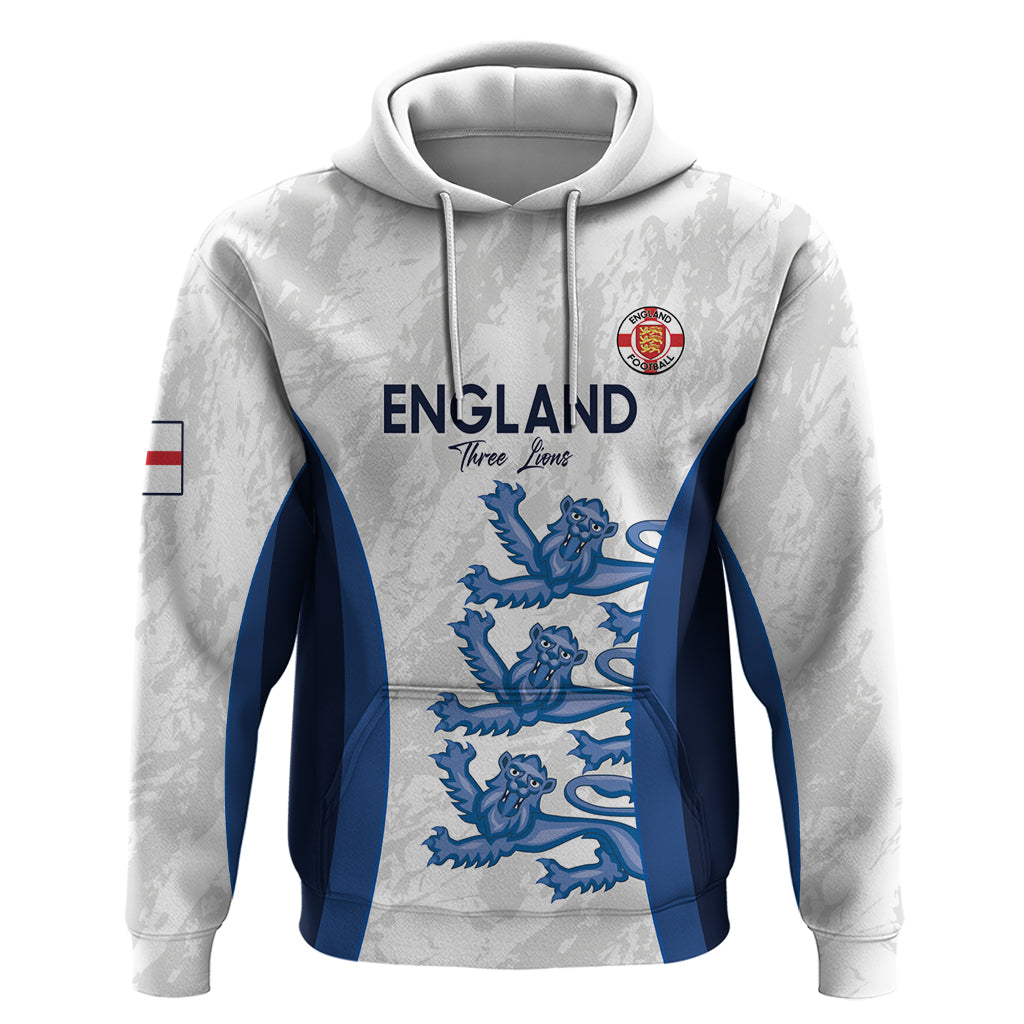 Custom England Football Hoodie 2024 Go Champions Three Lions - Vibe Hoodie Shop