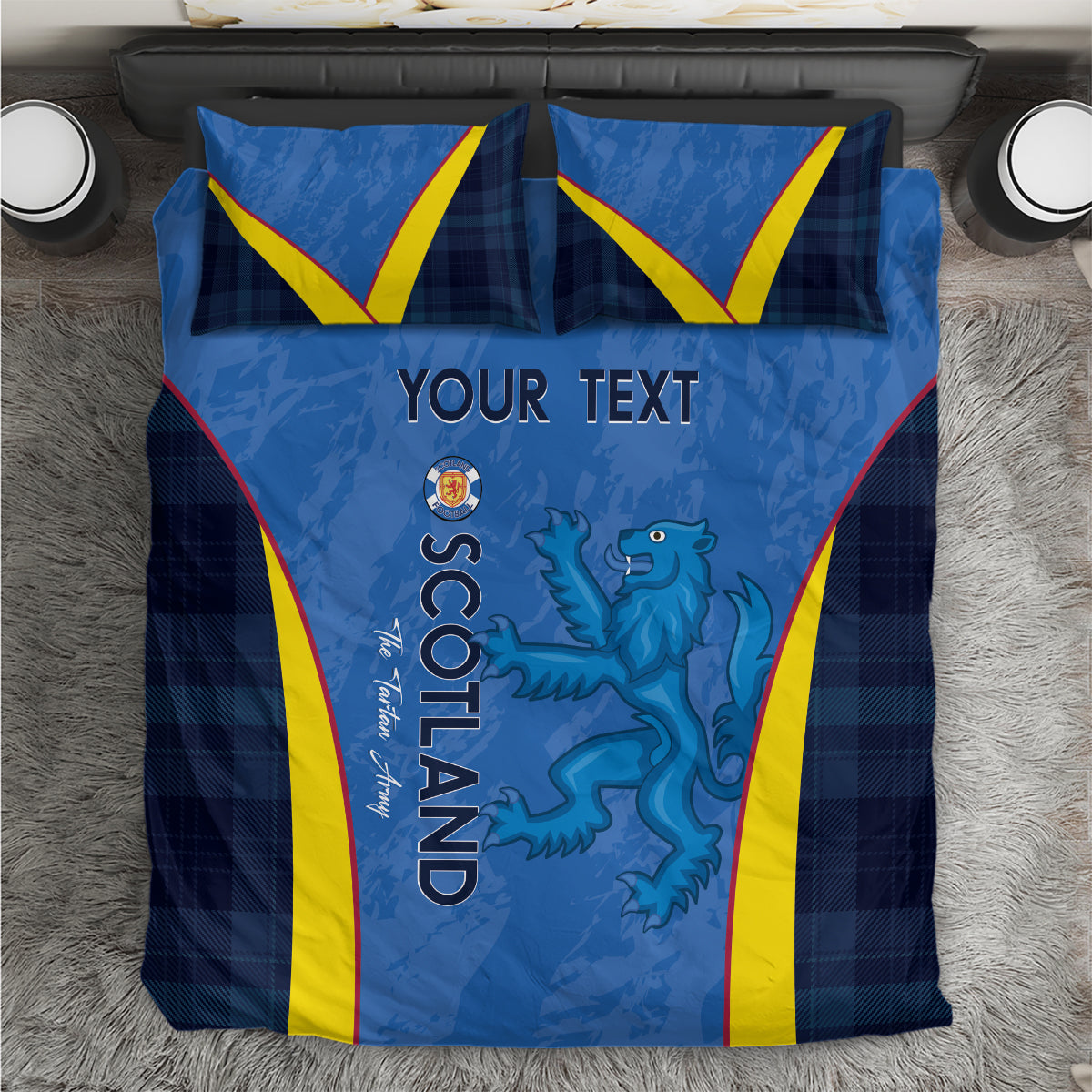 Custom Scotland Football Bedding Set 2024 Go Champions Scottish - Vibe Hoodie Shop