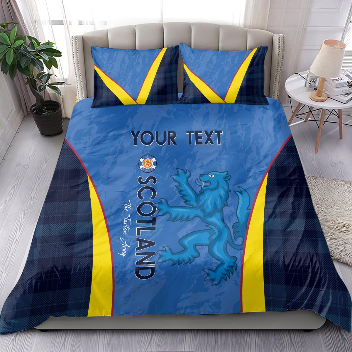 Custom Scotland Football Bedding Set 2024 Go Champions Scottish - Vibe Hoodie Shop