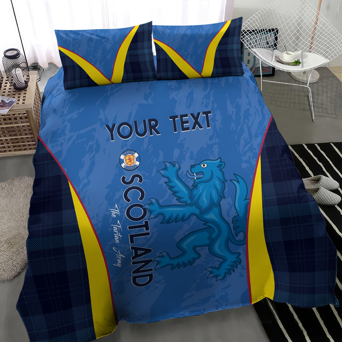Custom Scotland Football Bedding Set 2024 Go Champions Scottish - Vibe Hoodie Shop