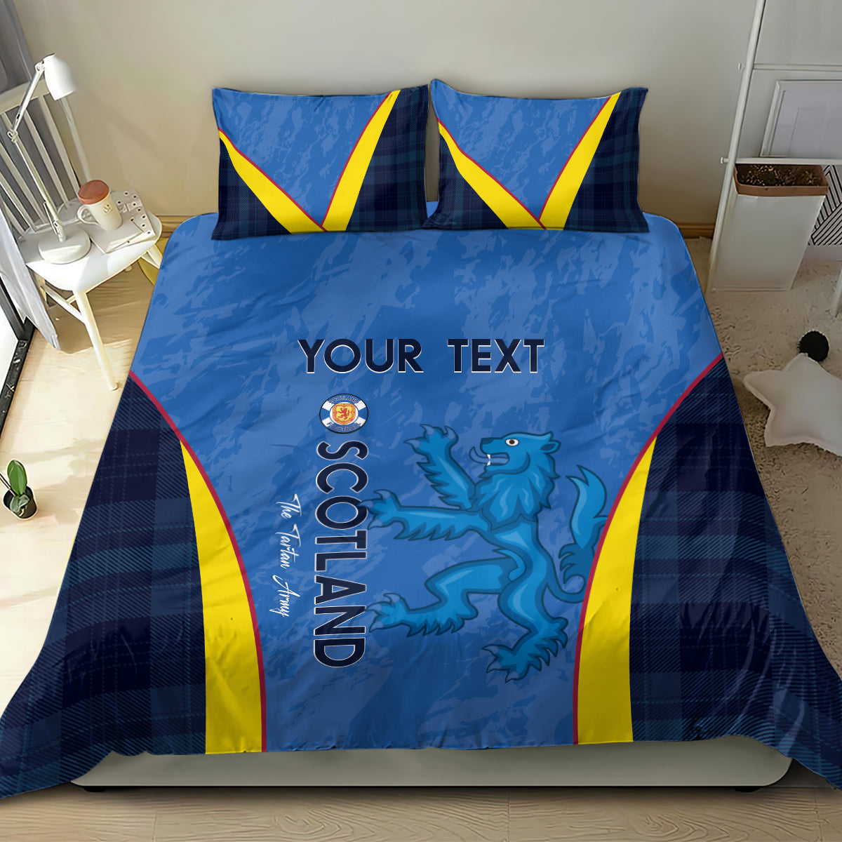 Custom Scotland Football Bedding Set 2024 Go Champions Scottish - Vibe Hoodie Shop