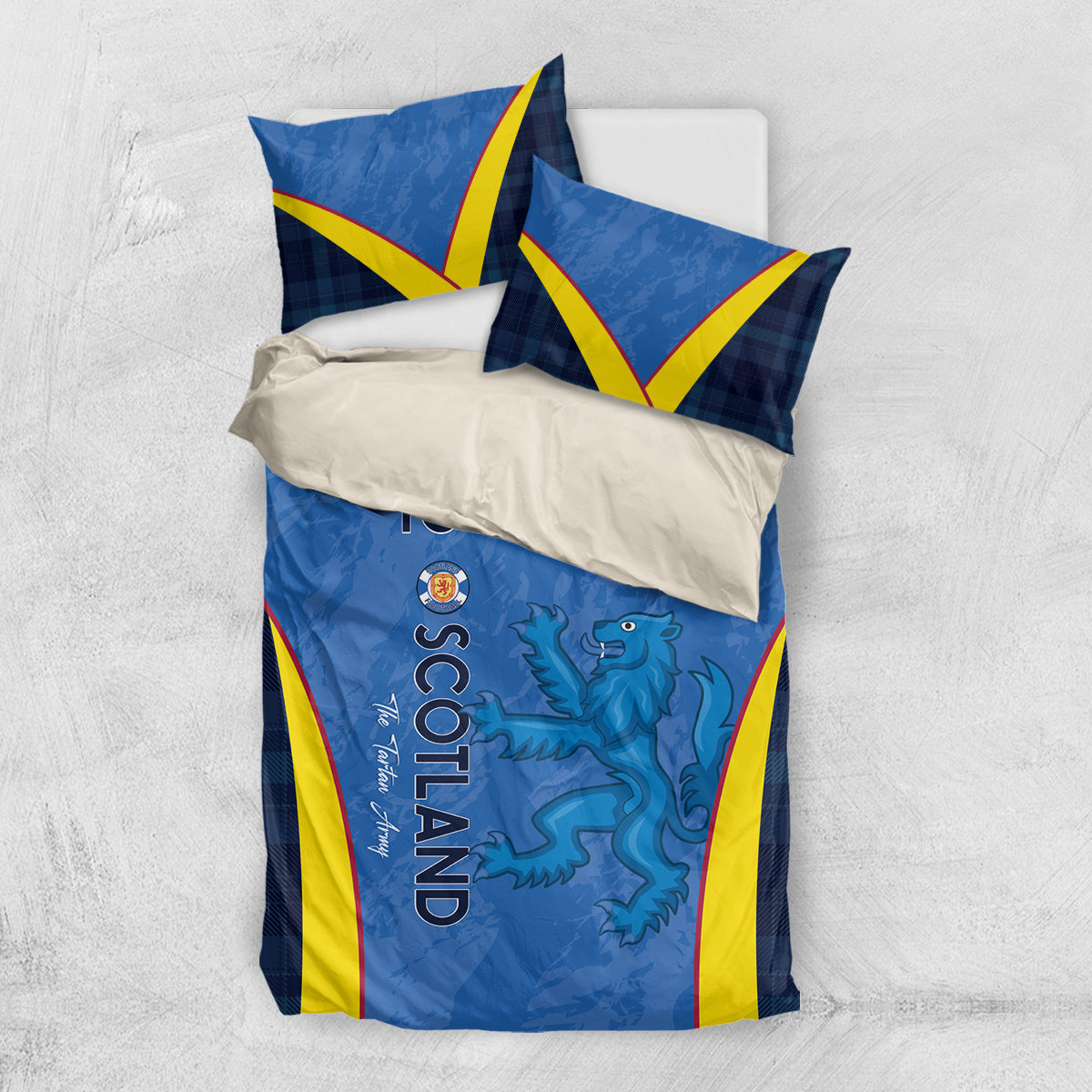 Custom Scotland Football Bedding Set 2024 Go Champions Scottish - Vibe Hoodie Shop