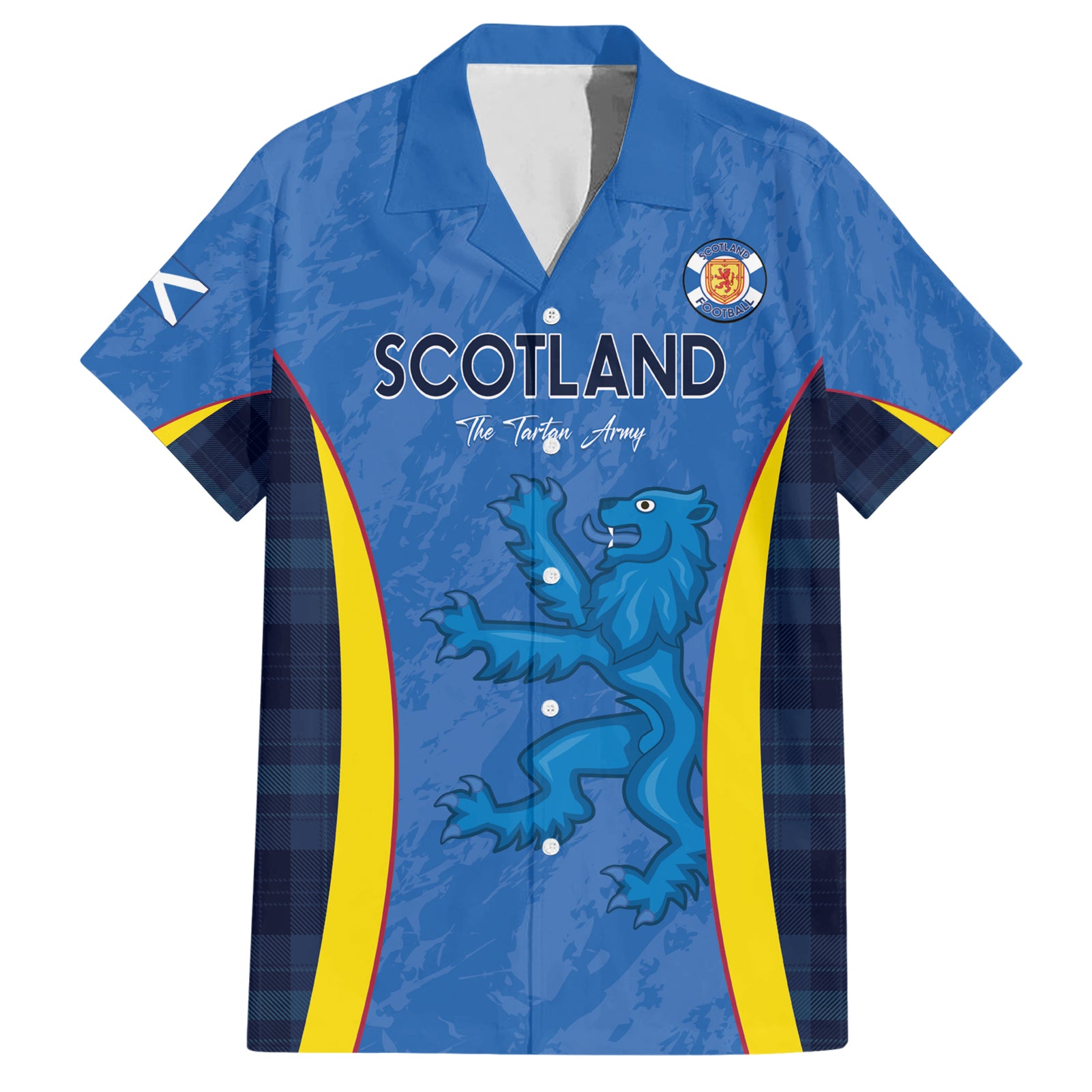 Custom Scotland Football Hawaiian Shirt 2024 Go Champions Scottish - Vibe Hoodie Shop