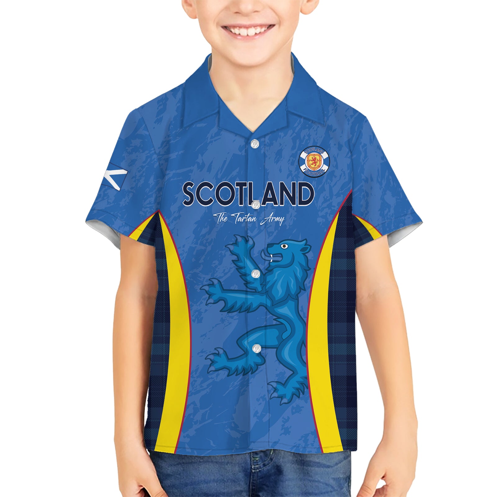 Custom Scotland Football Hawaiian Shirt 2024 Go Champions Scottish - Vibe Hoodie Shop