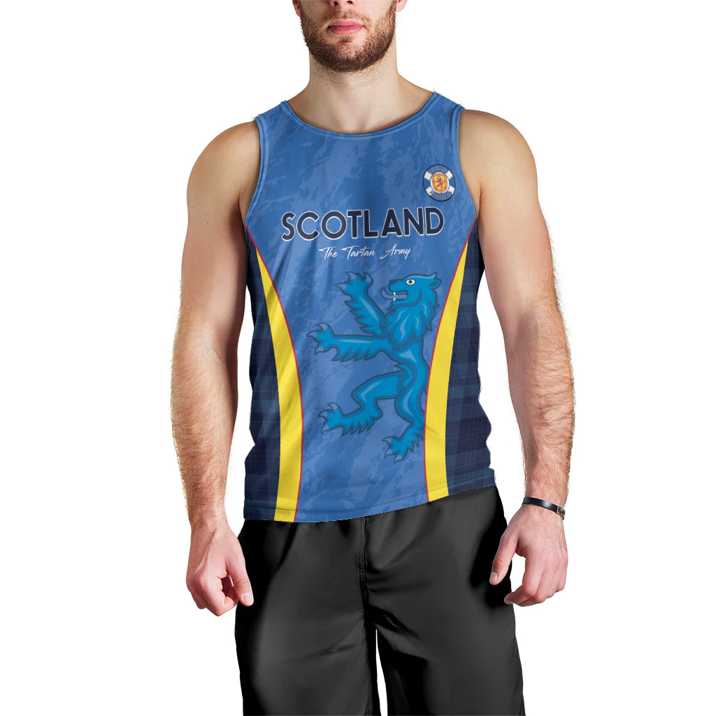 Custom Scotland Football Men Tank Top 2024 Go Champions Scottish - Vibe Hoodie Shop
