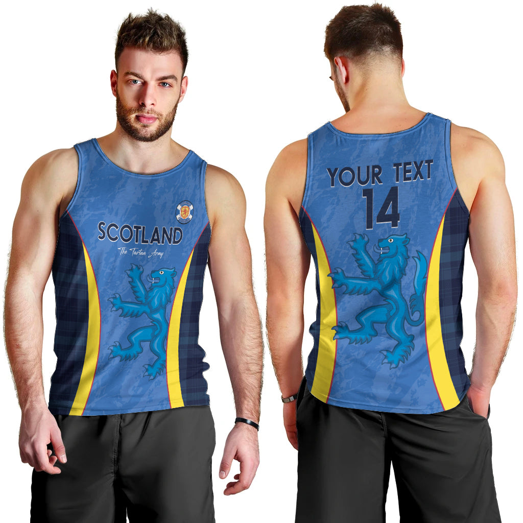 Custom Scotland Football Men Tank Top 2024 Go Champions Scottish - Vibe Hoodie Shop