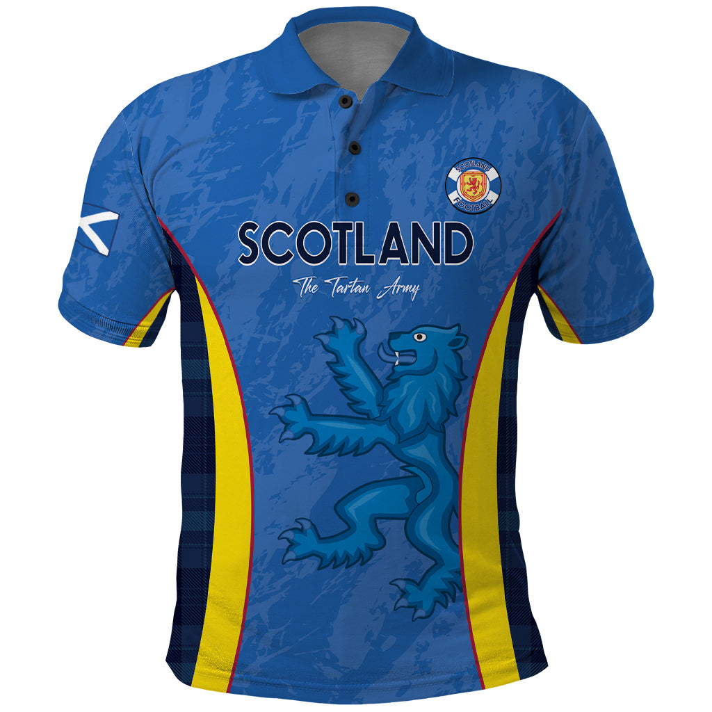 Custom Scotland Football Polo Shirt 2024 Go Champions Scottish - Vibe Hoodie Shop