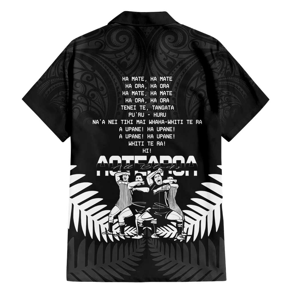 New Zealand Silver Fern Rugby Family Matching Long Sleeve Bodycon Dress and Hawaiian Shirt Haka Dance With Aotearoa Maori Pattern