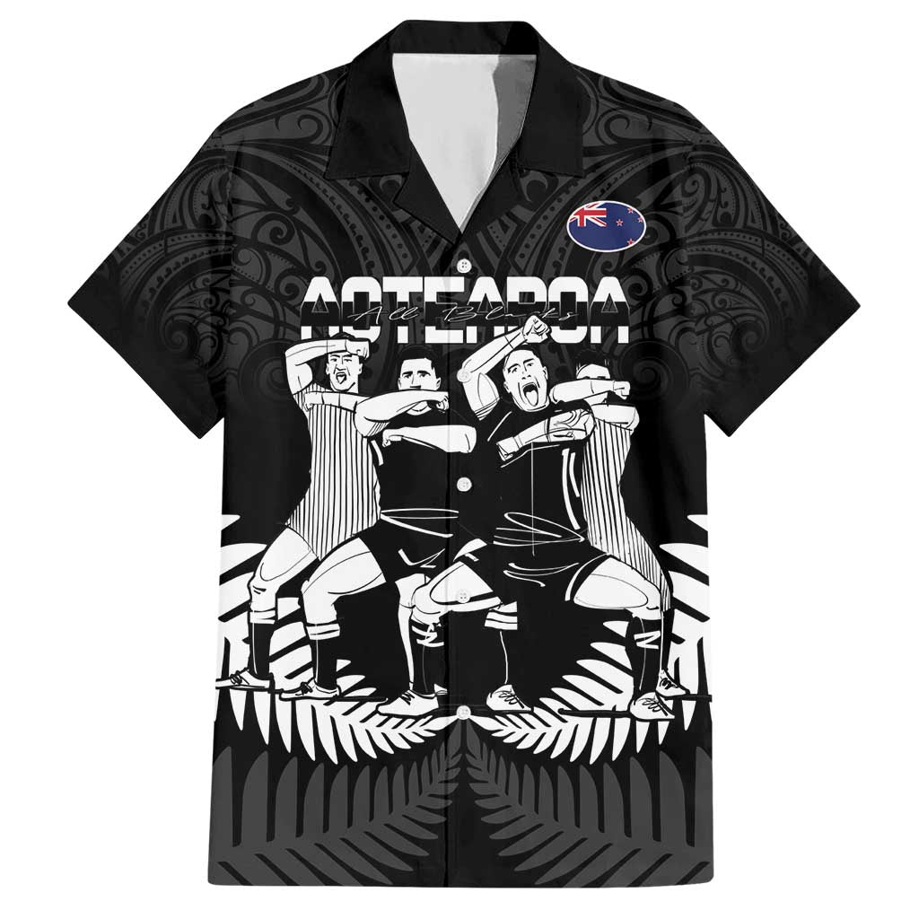 New Zealand Silver Fern Rugby Hawaiian Shirt Haka Dance With Aotearoa Maori Pattern - Vibe Hoodie Shop