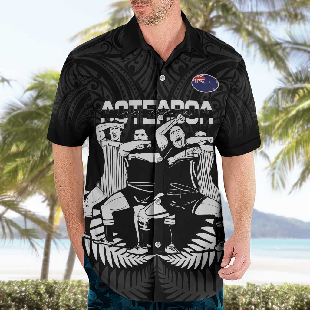 New Zealand Silver Fern Rugby Hawaiian Shirt Haka Dance With Aotearoa Maori Pattern - Vibe Hoodie Shop