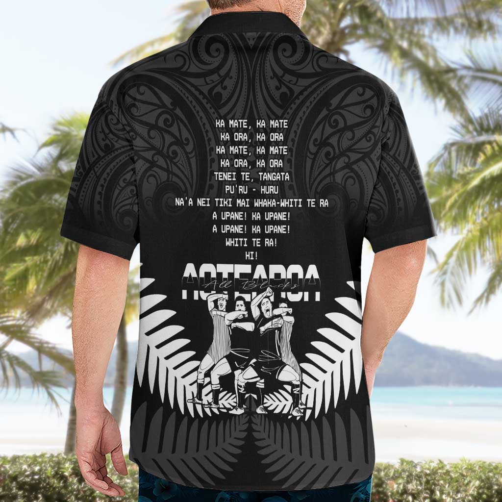 New Zealand Silver Fern Rugby Hawaiian Shirt Haka Dance With Aotearoa Maori Pattern - Vibe Hoodie Shop