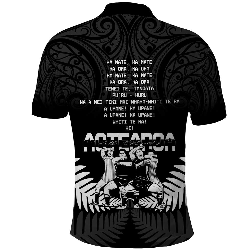 New Zealand Silver Fern Rugby Polo Shirt Haka Dance With Aotearoa Maori Pattern - Vibe Hoodie Shop