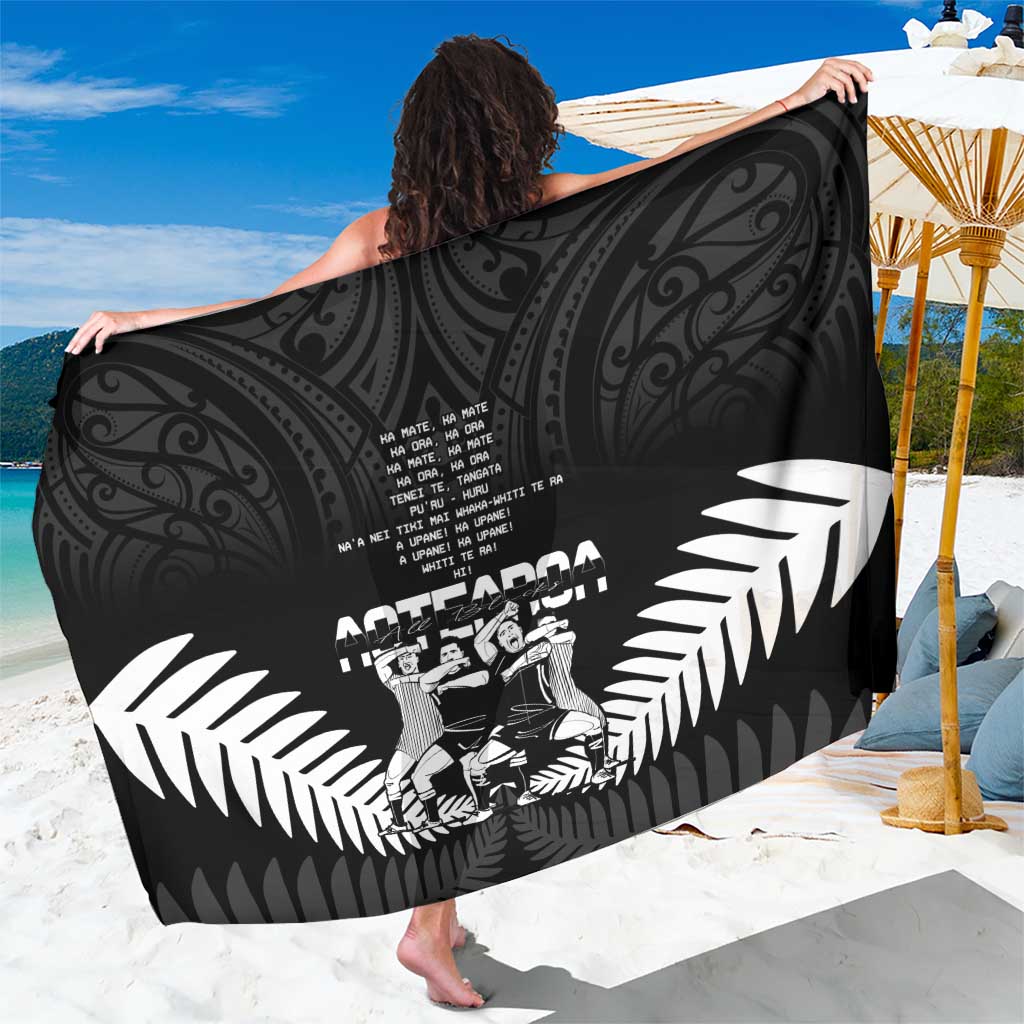 New Zealand Silver Fern Rugby Sarong Haka Dance With Aotearoa Maori Pattern - Vibe Hoodie Shop