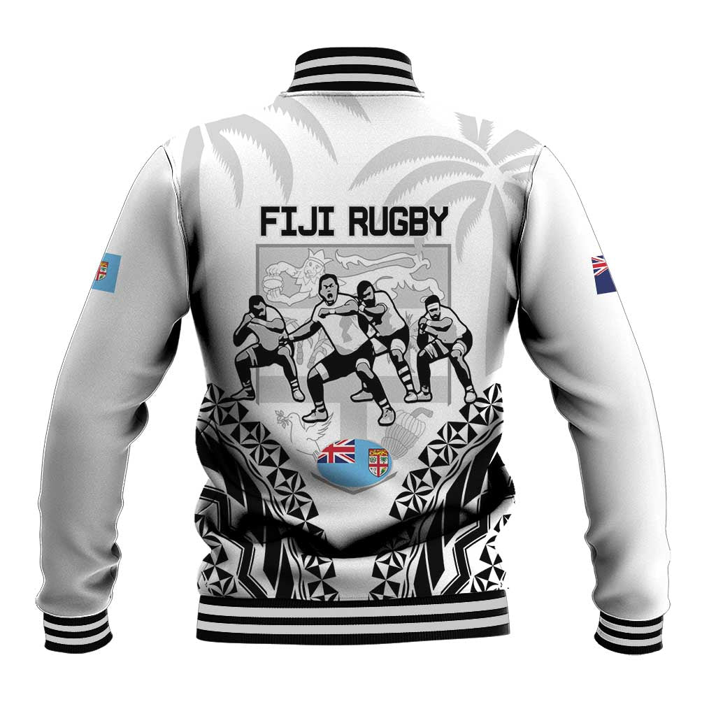 New Zealand And Fiji Tapa Rugby Baseball Jacket Haka Dance Mix Cibi Dance Together - Vibe Hoodie Shop