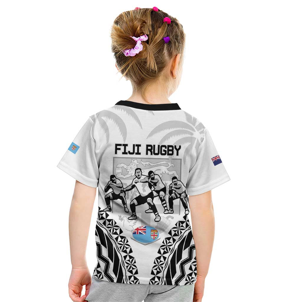 New Zealand And Fiji Tapa Rugby Kid T Shirt Haka Dance Mix Cibi Dance Together - Vibe Hoodie Shop