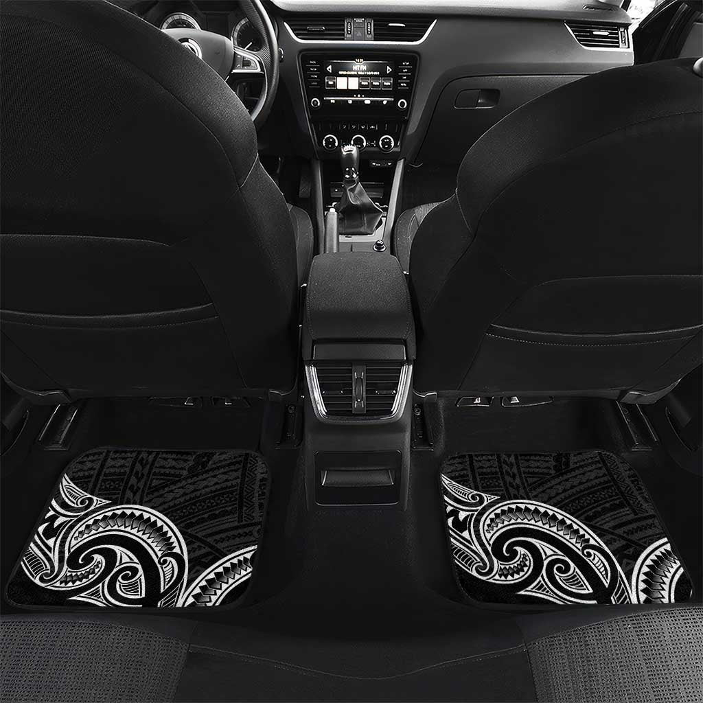 New Zealand Hammerhead Shark Car Mats Maori Haehae Mangopare Black - Vibe Hoodie