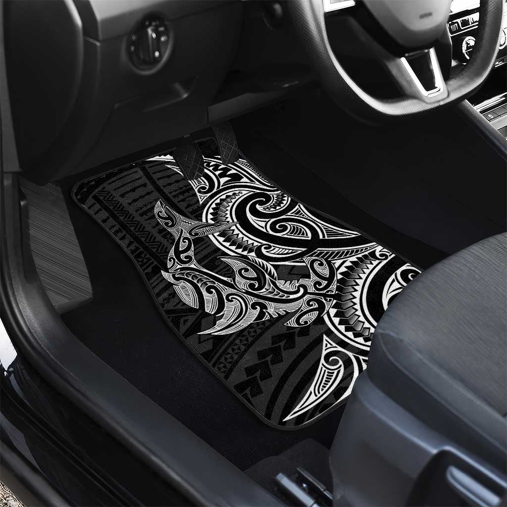 New Zealand Hammerhead Shark Car Mats Maori Haehae Mangopare Black - Vibe Hoodie