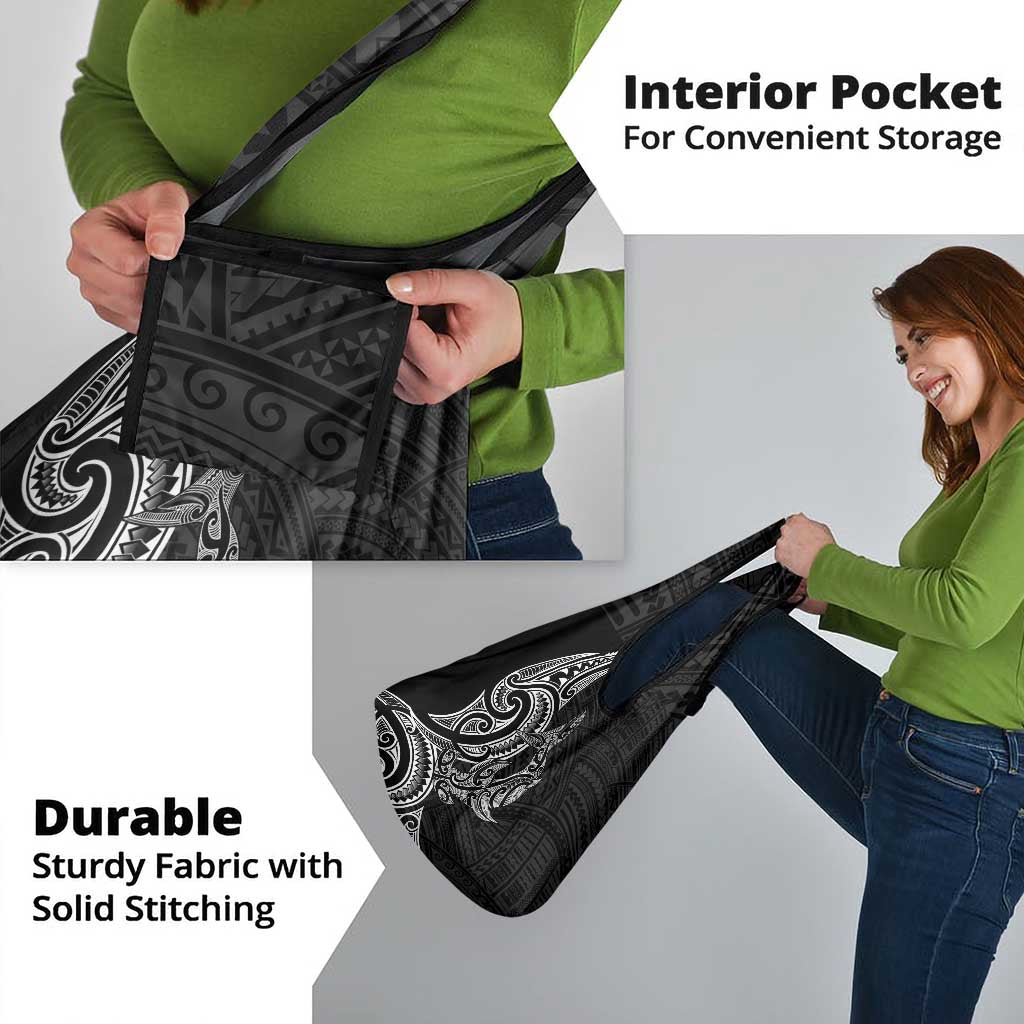 New Zealand Hammerhead Shark Grocery Bag Maori Haehae Mangopare Black - Vibe Hoodie