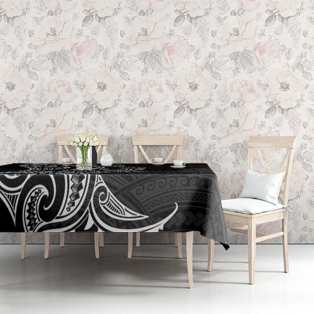 New Zealand Hammerhead Shark Tablecloth Maori Haehae Mangopare Black - Vibe Hoodie