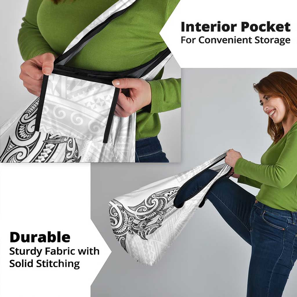 New Zealand Hammerhead Shark Grocery Bag Maori Haehae Mangopare White - Vibe Hoodie