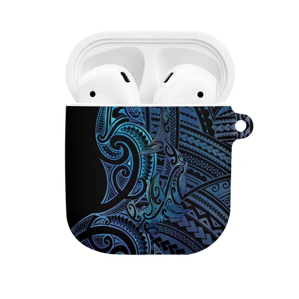 New Zealand Hammerhead Shark AirPods Case Maori Haehae Mangopare Galaxy - Vibe Hoodie
