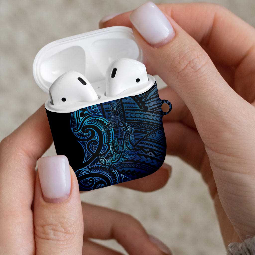 New Zealand Hammerhead Shark AirPods Case Maori Haehae Mangopare Galaxy - Vibe Hoodie
