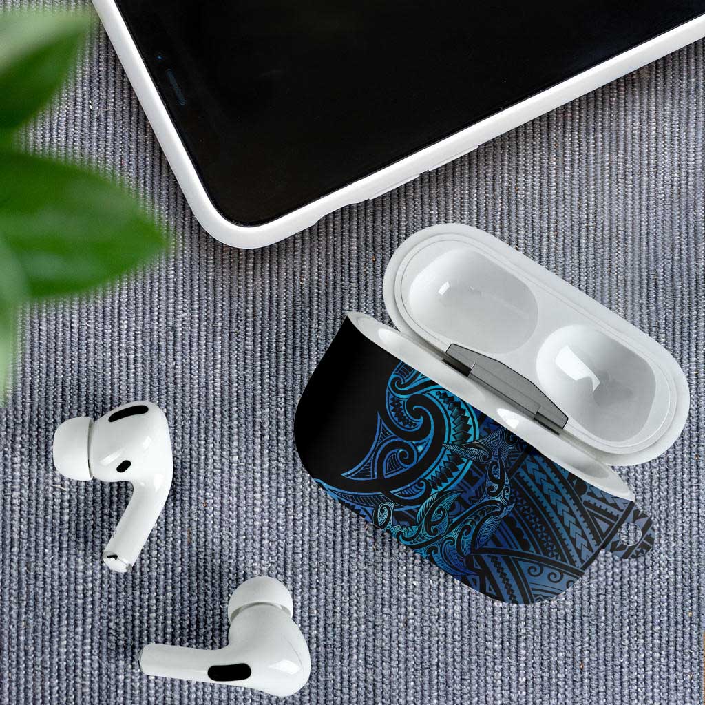 New Zealand Hammerhead Shark AirPods Case Maori Haehae Mangopare Galaxy - Vibe Hoodie