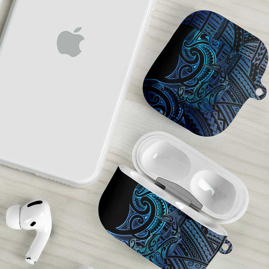 New Zealand Hammerhead Shark AirPods Case Maori Haehae Mangopare Galaxy - Vibe Hoodie