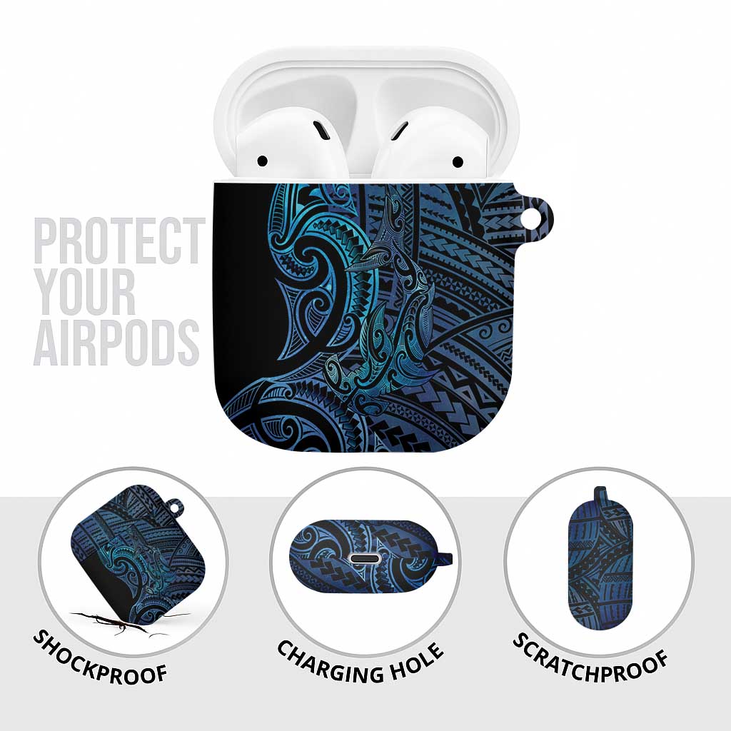 New Zealand Hammerhead Shark AirPods Case Maori Haehae Mangopare Galaxy - Vibe Hoodie