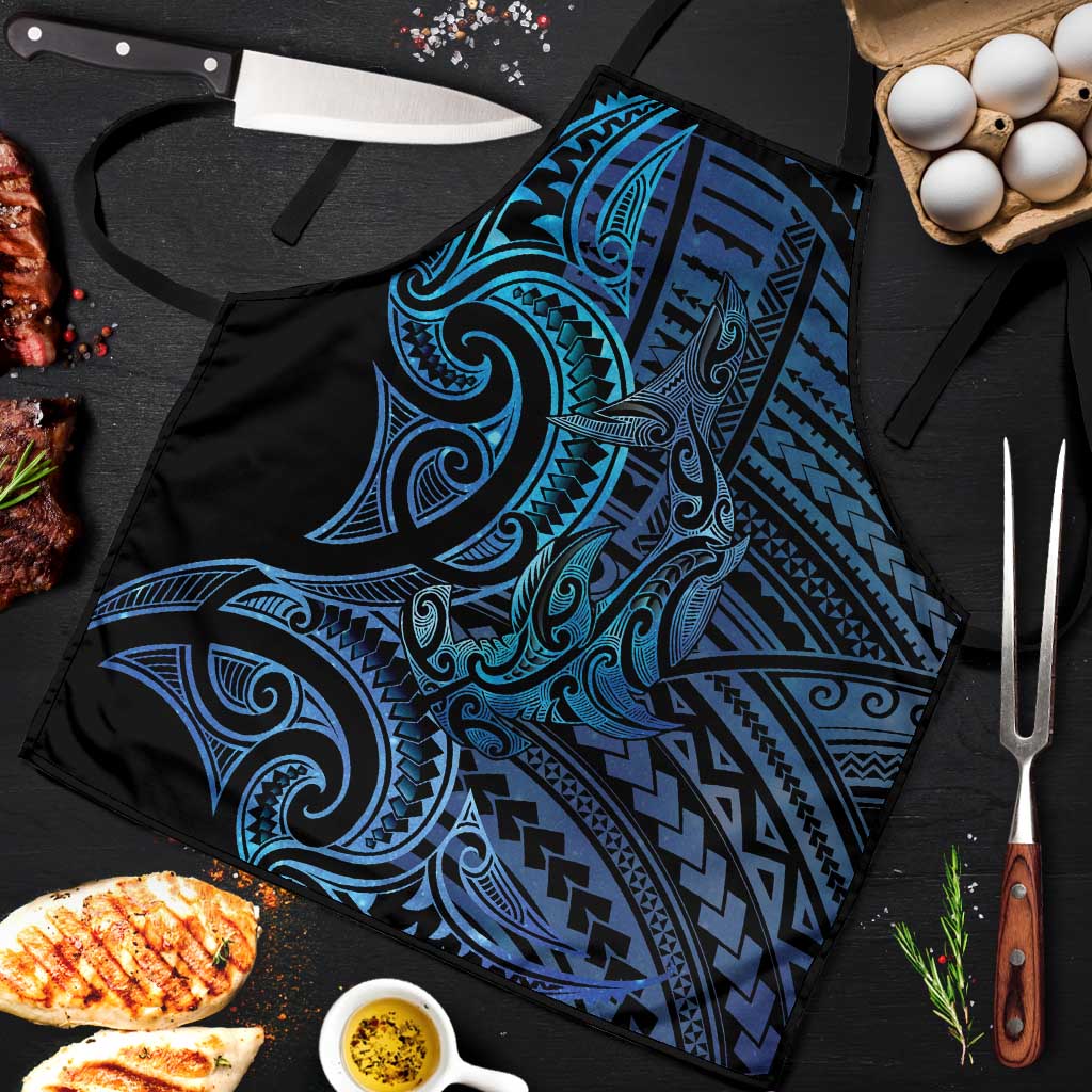 New Zealand Hammerhead Shark Apron Maori Haehae Mangopare Galaxy - Vibe Hoodie