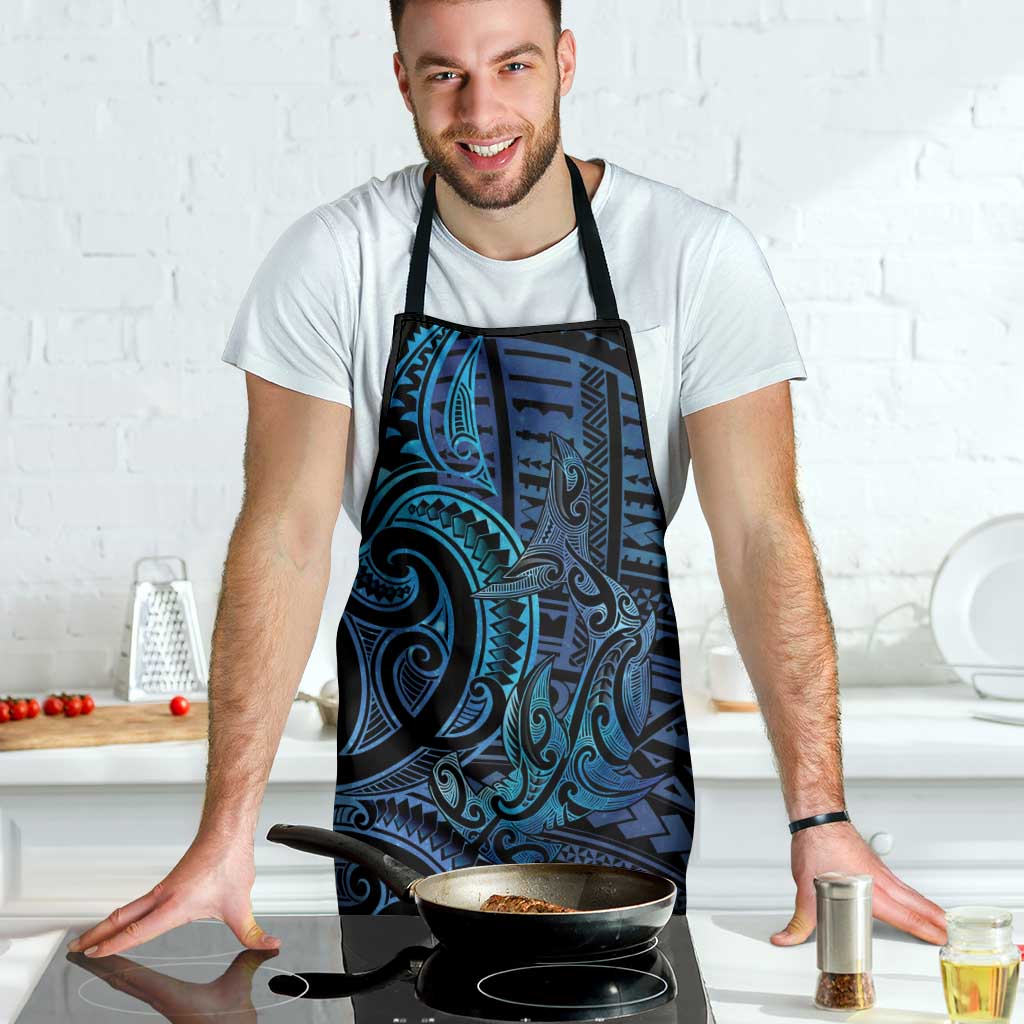 New Zealand Hammerhead Shark Apron Maori Haehae Mangopare Galaxy - Vibe Hoodie