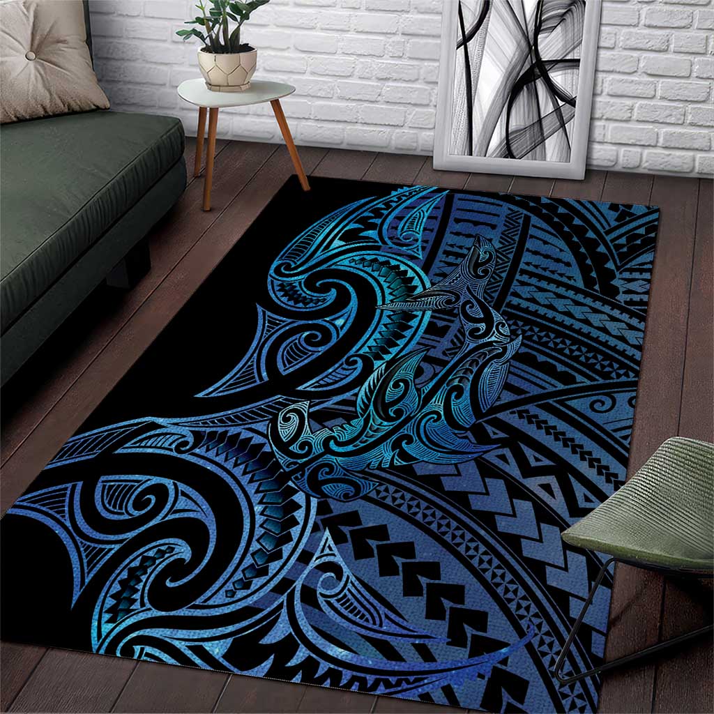 New Zealand Hammerhead Shark Area Rug Maori Haehae Mangopare Galaxy - Vibe Hoodie