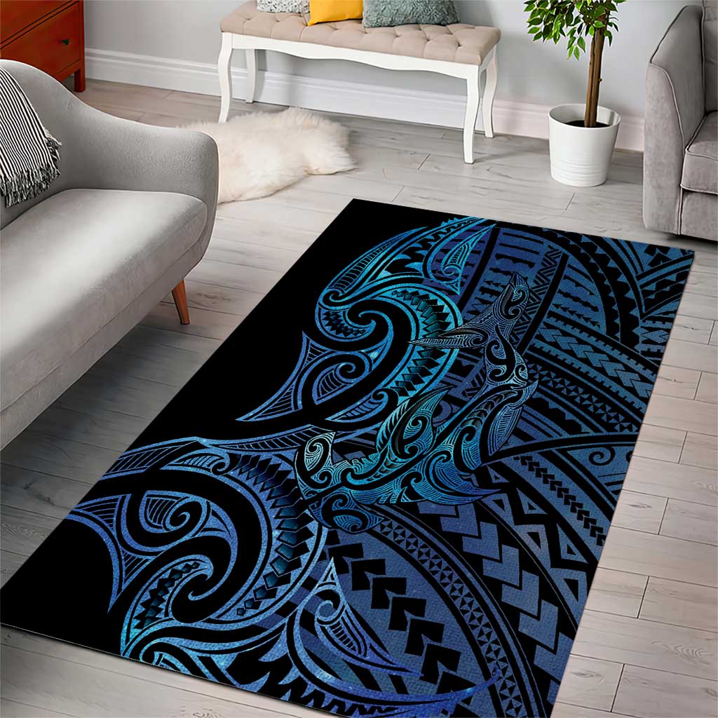 New Zealand Hammerhead Shark Area Rug Maori Haehae Mangopare Galaxy - Vibe Hoodie